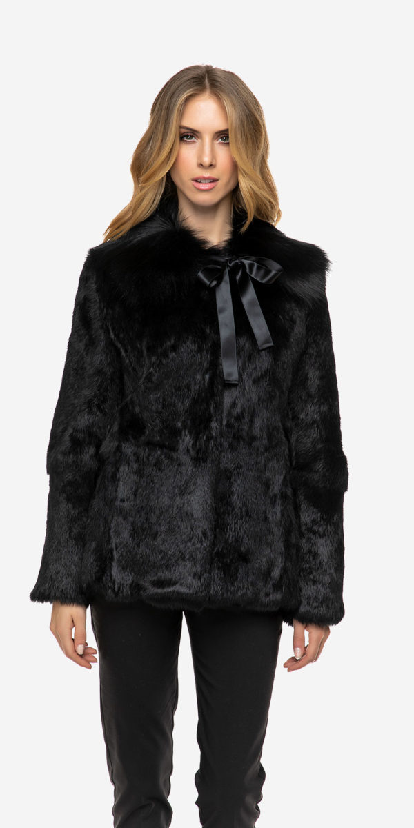 ΓΟΥΝΙΝΟ JACKET LAPIN-FOX COLLAR