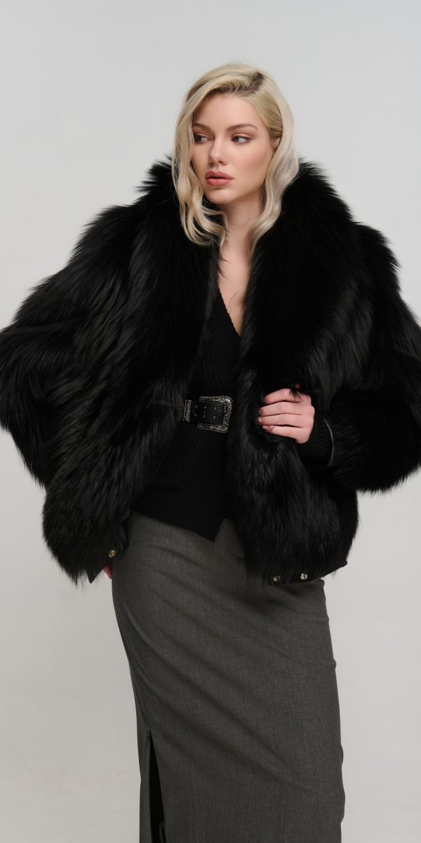 BLACK FOX FUR
